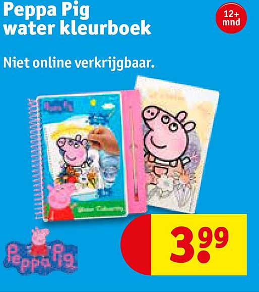 Kruidvat Peppa Pig Water Kleurboek