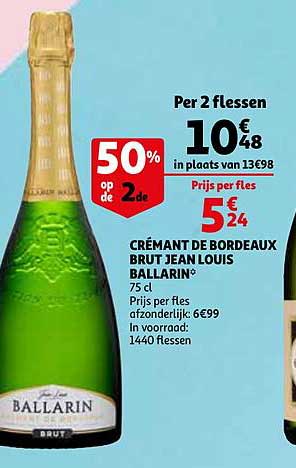 Auchan Crémant De Bordeaux Brut Jean Louis Ballarin