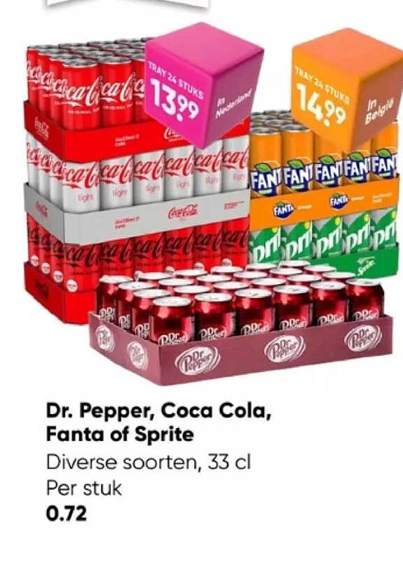 Big Bazar Dr Pepper, Coca Cola, Fanta Of Sprite