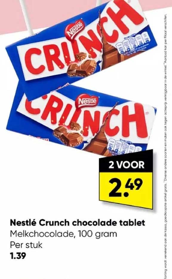 Big Bazar Nestlé Crunch Chocolade Tablet