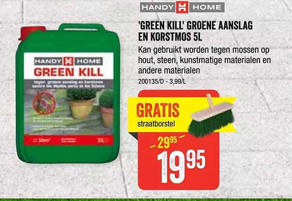 HandyHome Green Kill Groene Aanslag En Korstmos