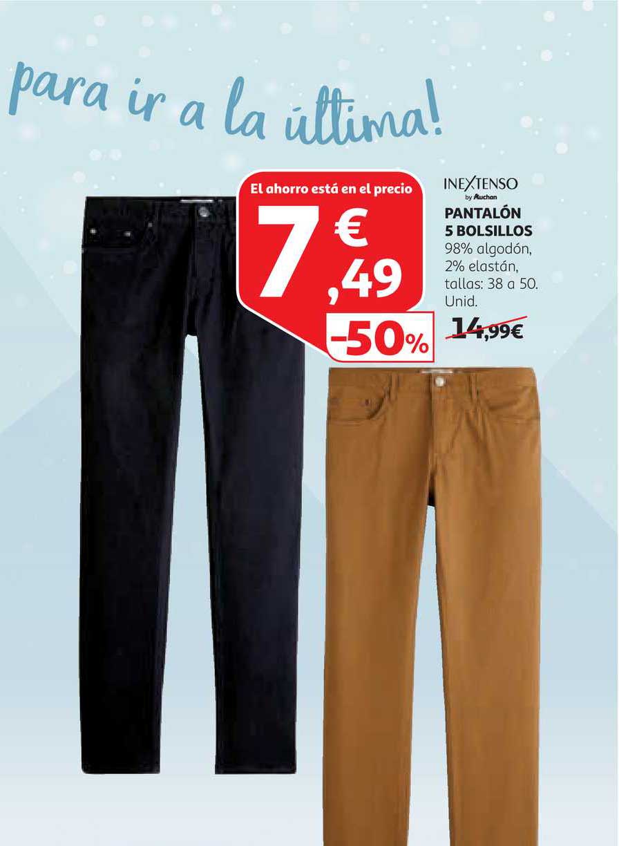 -50% Inextenso By Auchan Pantalón Bolsillos en Alcampo