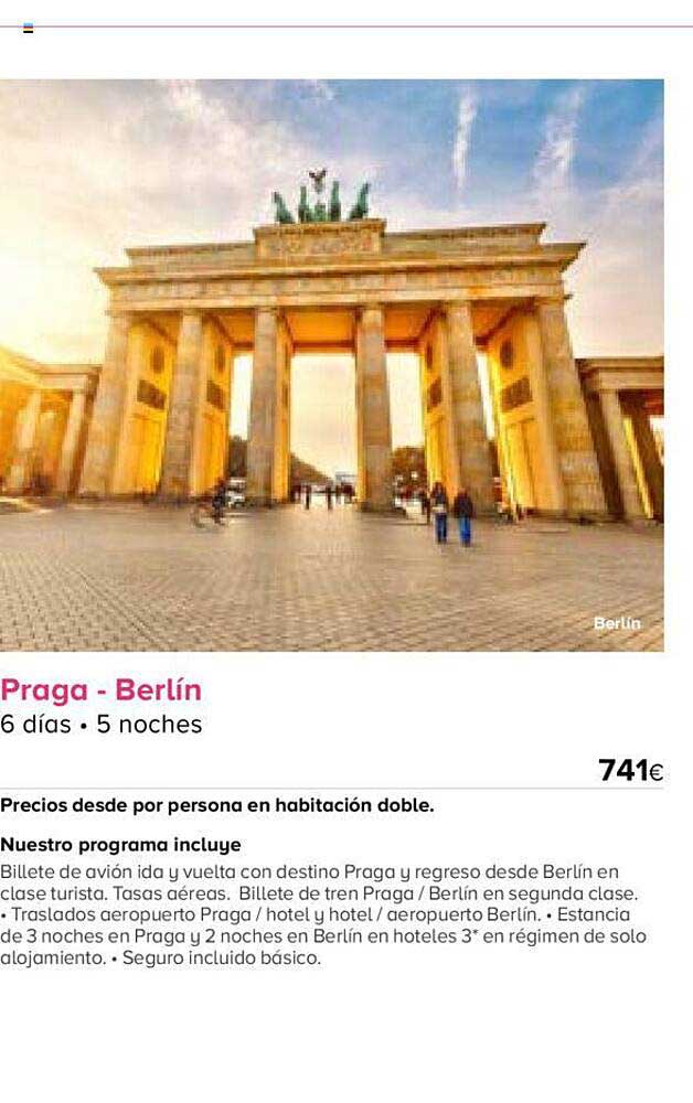 Viajes El Corte Inglés Praga - Berlín