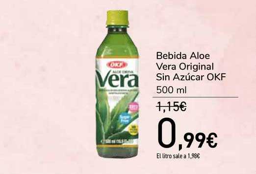 Mata neumonía Mendigar Oferta Bebida Aloe Vera Original Sin Azúcar Okf en Carrefour