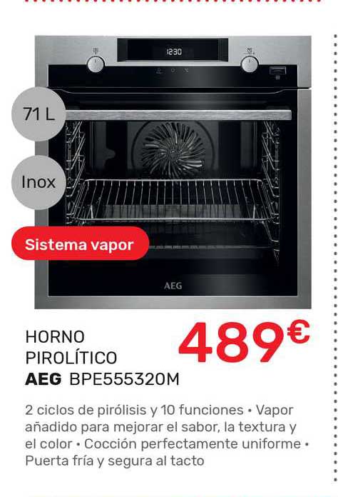 Oferta Horno Pirolítico Aeg Bpe555320m en Cenor