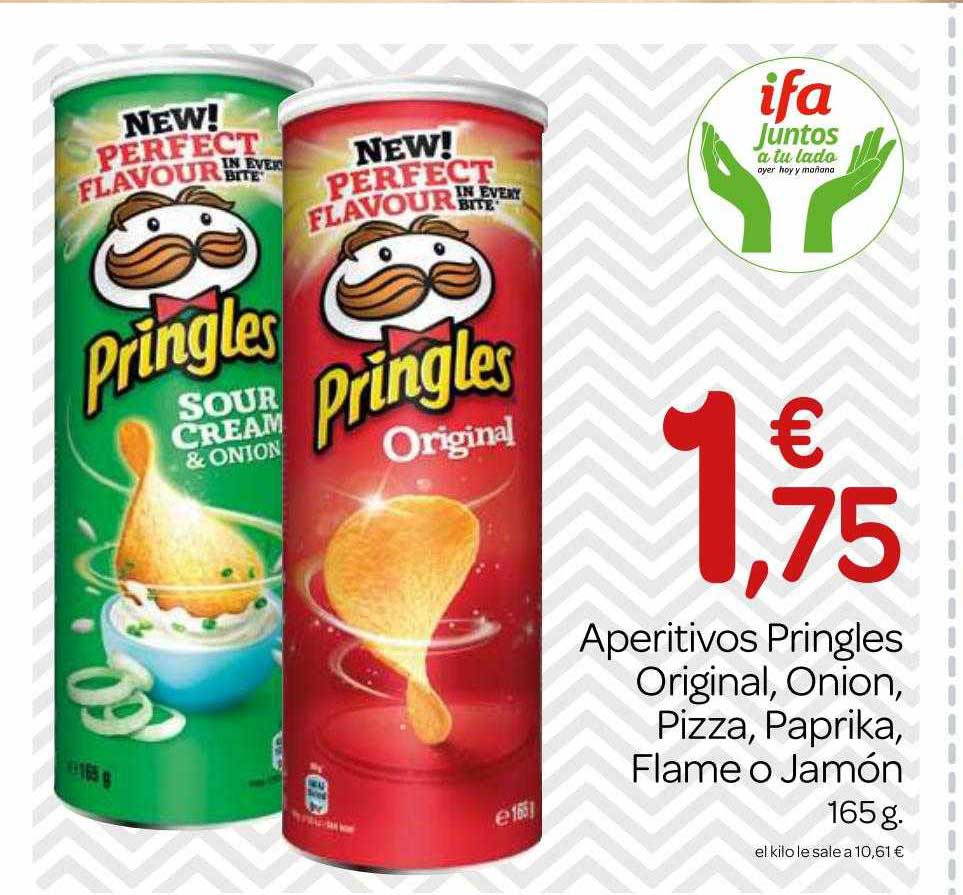 Supermercados El Jamón Aperitivos Pringles Original, Onion, Pizza, Paprika, Flame O Jamón