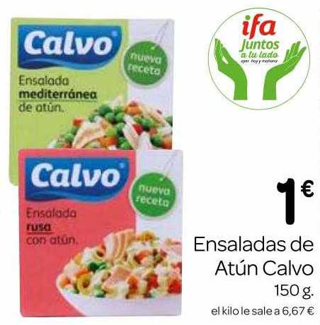 Supermercados El Jamón Ensaladas De Atún Calvo