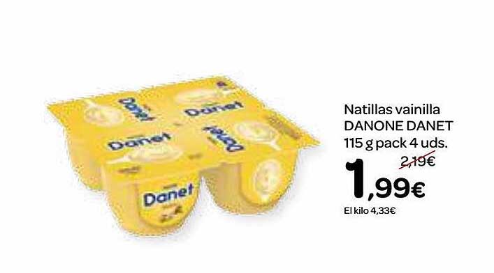 Dialprix Natillas Vainilla Danone Danet