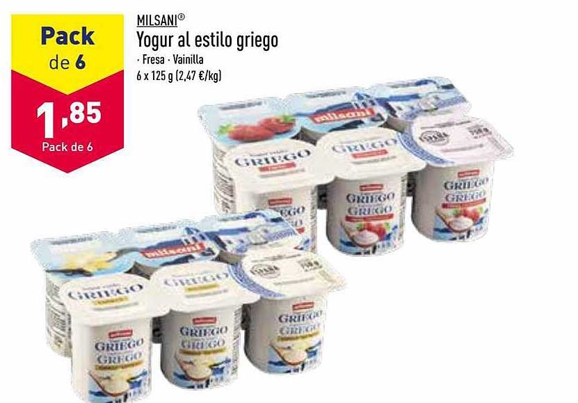 Oferta Milsani Yogur Al Estilo Griego en ALDI CatalogosOfertas.es