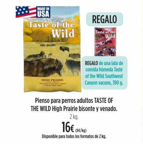 El Corte Inglés Pienso Para Perros Adultos Taste Of The Wild High Prairie Bisonte Y Venado