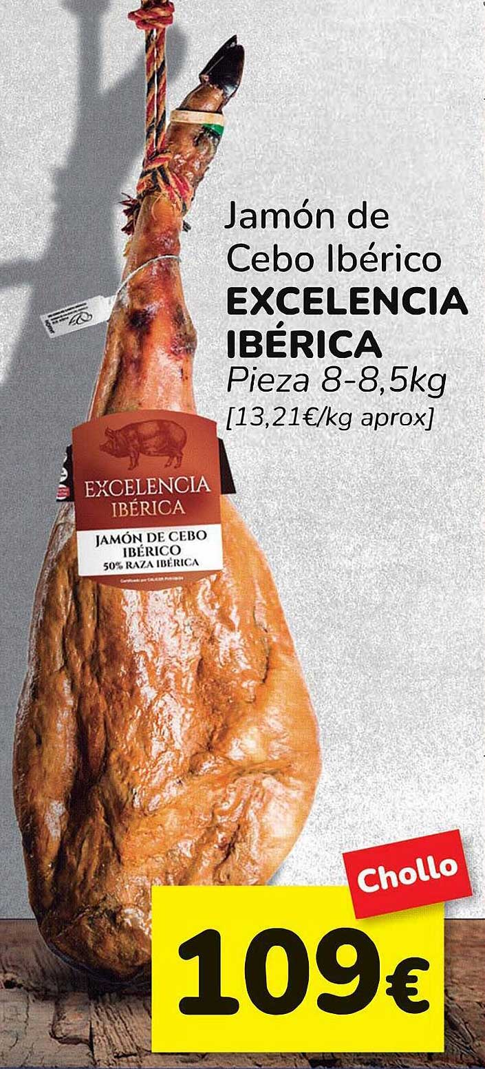 Supermercados Codi Jamón De Cebo Ibérico Excelencia Ibérica
