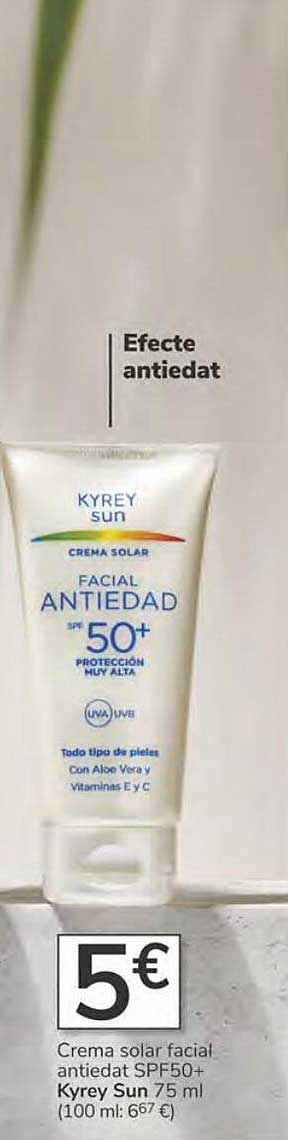 Consum Crema Solar Facial Antiedad Spf50+ Kyrey Sun