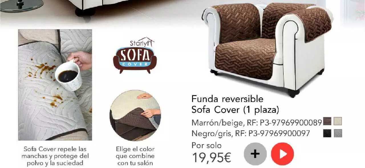 Oferta Funda Reversible Sofa Cover (1 Plaza) en La Tienda En Casa