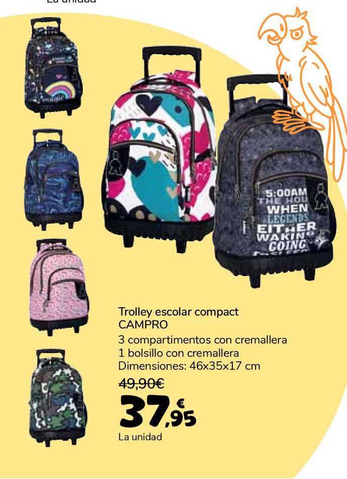 Oferta Trolley Escolar Compact Campro en Carrefour