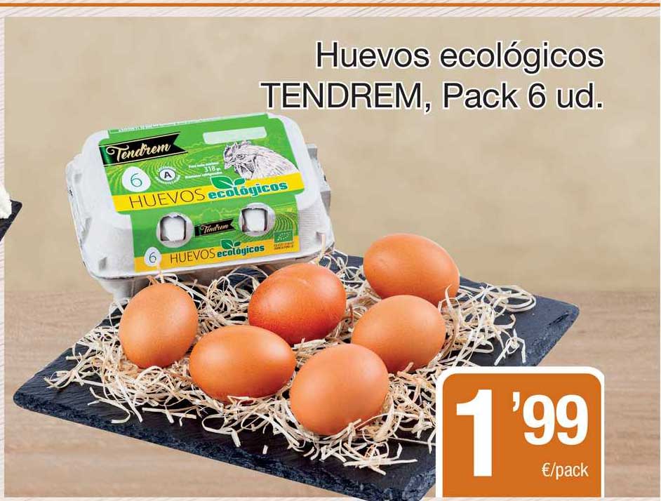 SPAR Fragadis Huevos Ecológicos Tendrem Pack 6