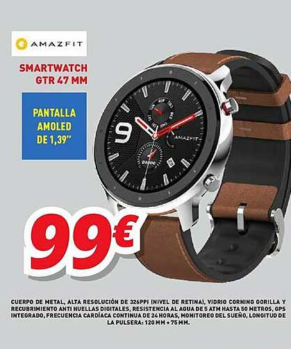 Oferta Amazfit Smartwatch Gtr 47 Mm en Mi Electro