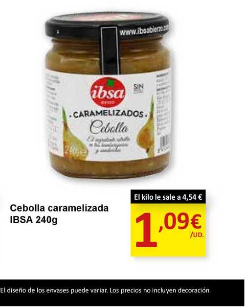 SPAR Cebolla Caramelizada IBSA 240 G