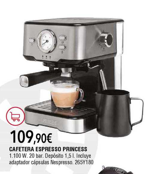 Oferta Cafetera Espresso Princess en Cadena88
