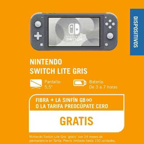 Yoigo Nintendo Switch Lite Gris