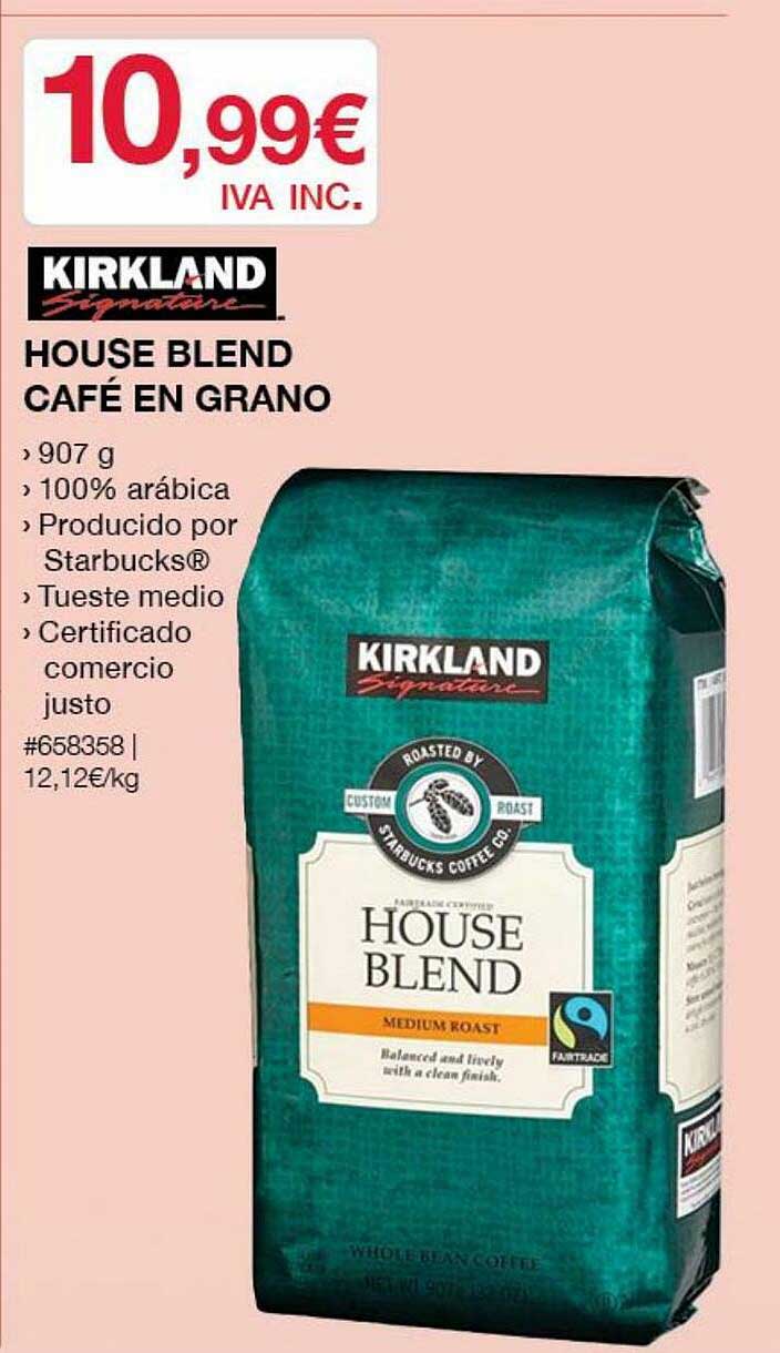 Oferta Kirkland House Blend Café En Grano en Costco
