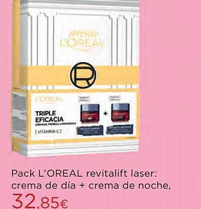Hipercor Pack L'oreal Revitalift Laser: Crema De Día + Crema De Noche