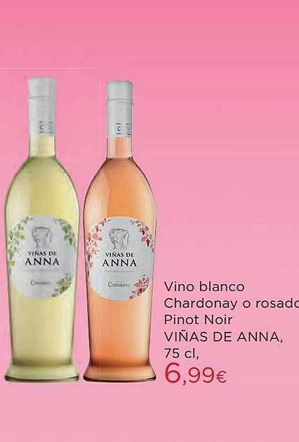Hipercor Vino Blanco Chardonnay O Rosado Pinot Noir Viñas De Anna