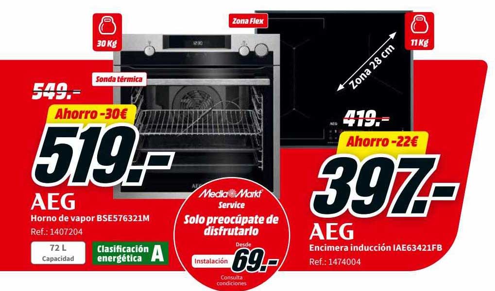 Oferta Aeg Horno A Vapor Bse576321m en Worten
