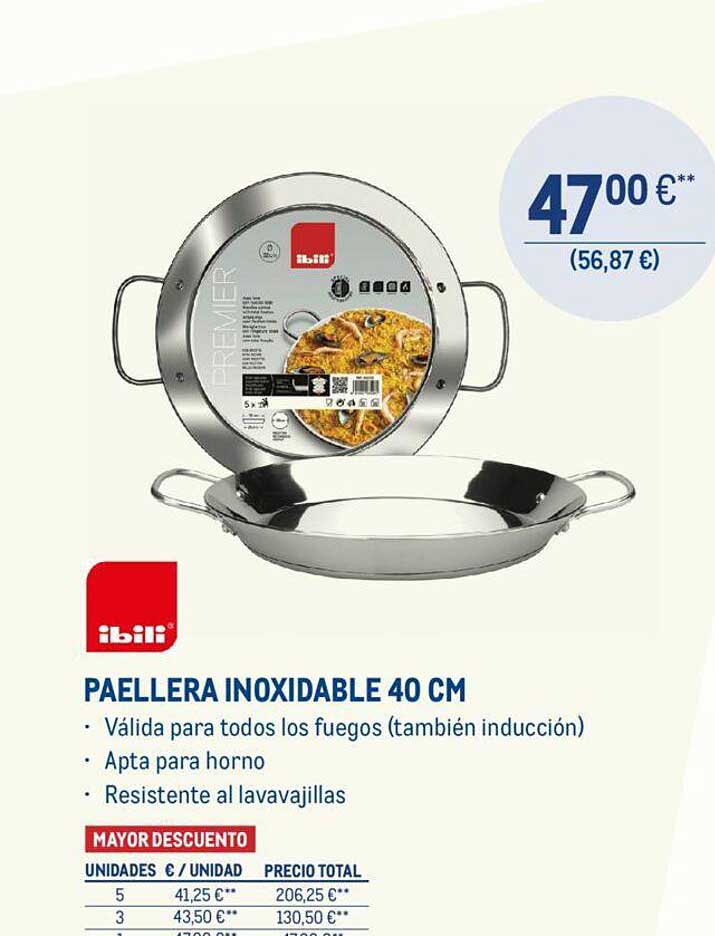 Makro Ibili Paellera Inoxidable 40 Cm