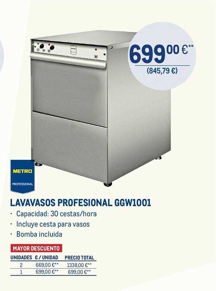 Makro Metro Professional Lavavasos Professional Ggw1001