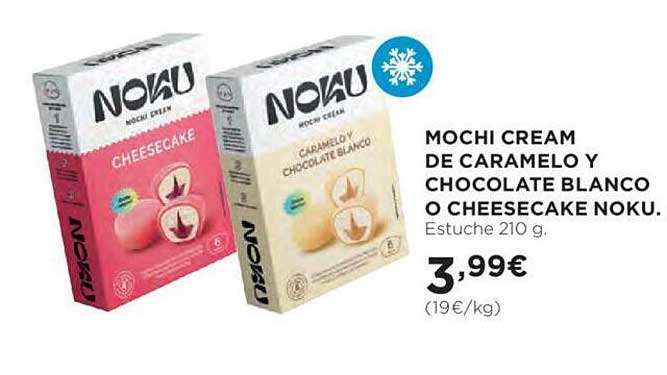 Hipercor Mochi Cream De Caramelo Y Chocolate Blanco O Cheesecake Noku