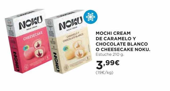 El Corte Inglés Mochi Cream De Caramelo Y Chocolate Blanco O Cheesecake Noku