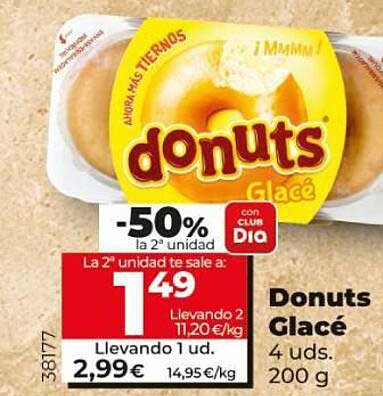 La Plaza De DIA -50% La 2a Unidad Donuts Glacé