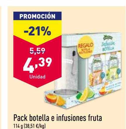 ALDI Pack Botella E Infusiones Fruta