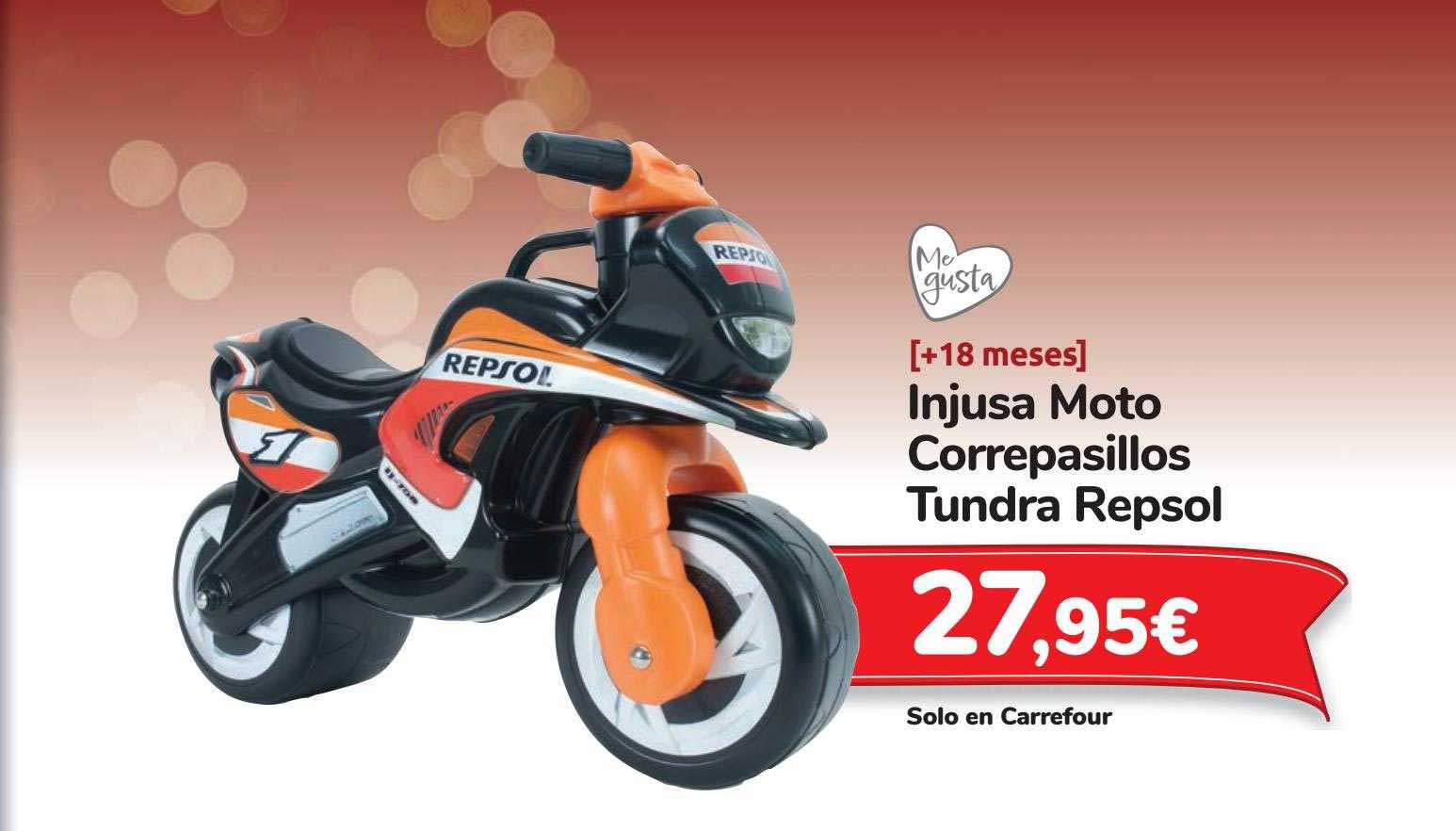 Oferta Injusa Moto Correpasillos Tundra Repsol en Carrefour 
