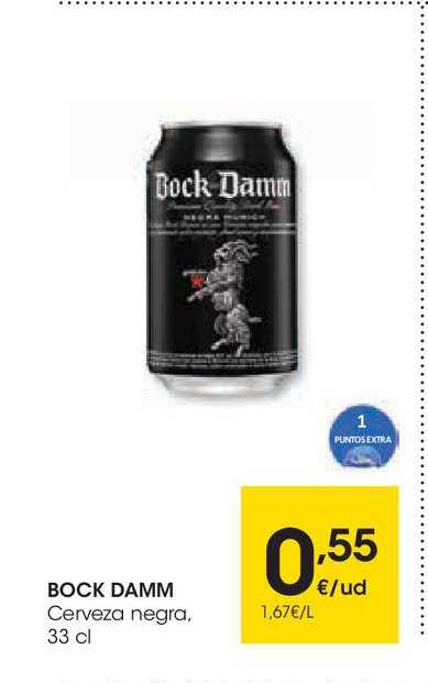 Damm - Cerveza Negra Bock-Damm, Pack de 24 Latas 33cl