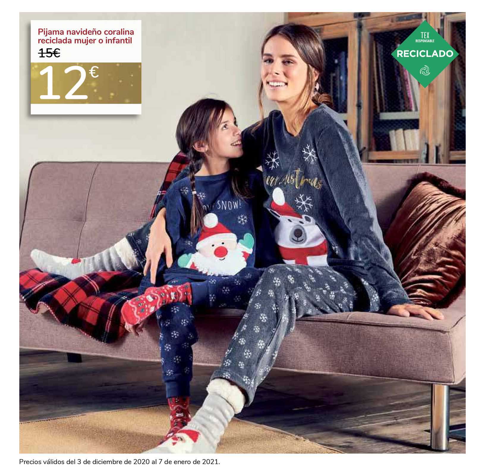 Pijama Navideño Reciclada Mujer O Infantil en Carrefour