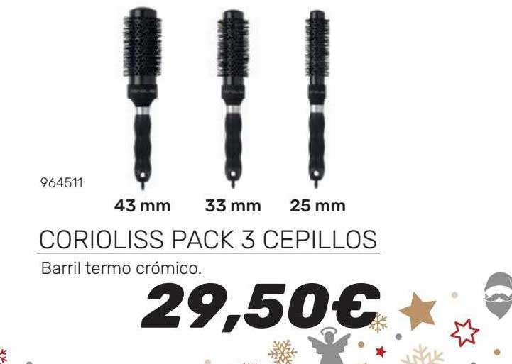 Oferta Corioliss Pack 3 Cepillos en La Casa Del Peluquero