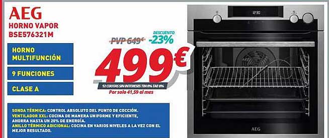 Oferta Aeg Horno Vapor Bse576321m en Mi Electro