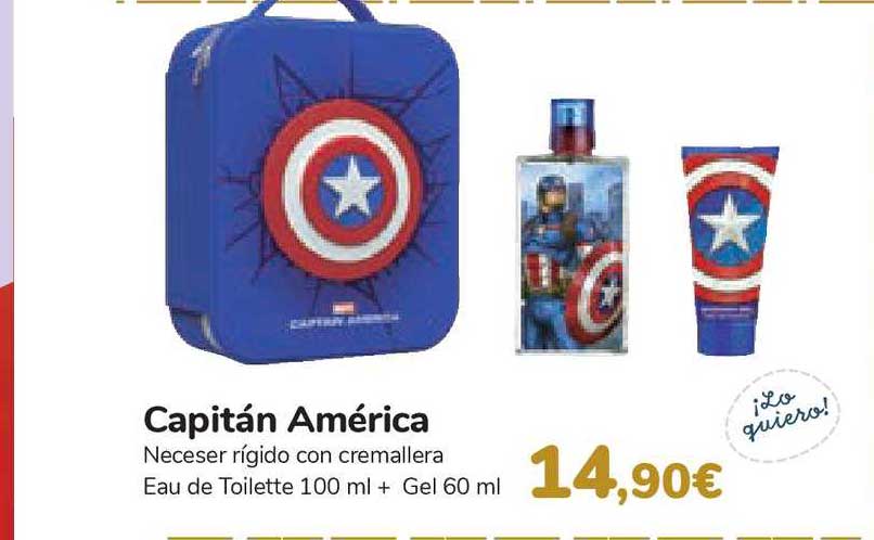 Oferta Capitá América Necesar Rígido Con Cremallera en Carrefour