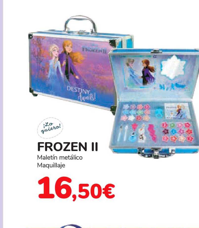 Aterrador Ofensa radioactividad Oferta Frozen Ii Maletín Metálico Maquillaje en Carrefour