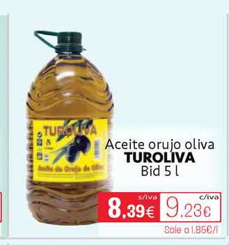 Aceite Oliva Orujo Turoliva 5L