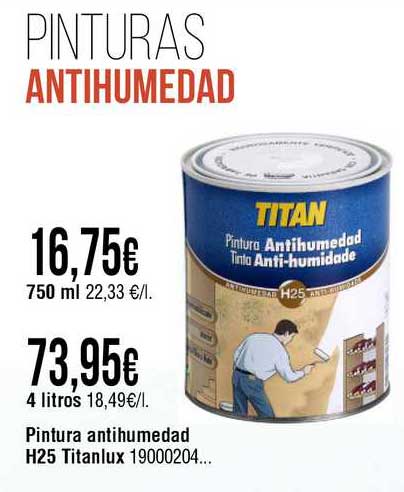 Pintura antihumedad Titan H25