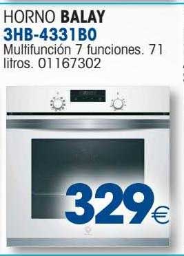 Balay 3HB1000X0 - Horno Convencional con Grill Clase A Serie Acero -  Lacasadelelectrodomestico.com