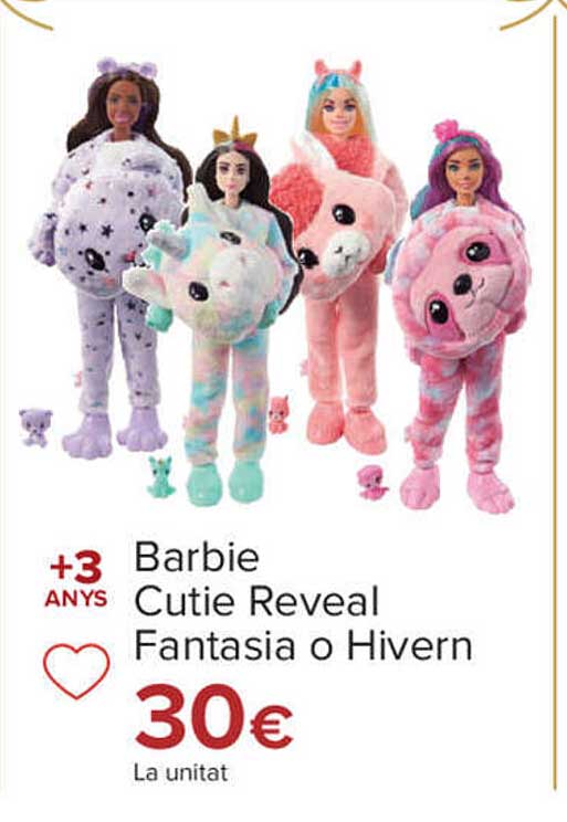 Carrefour Barbie Cutie Reveal Fantasia O Hivern
