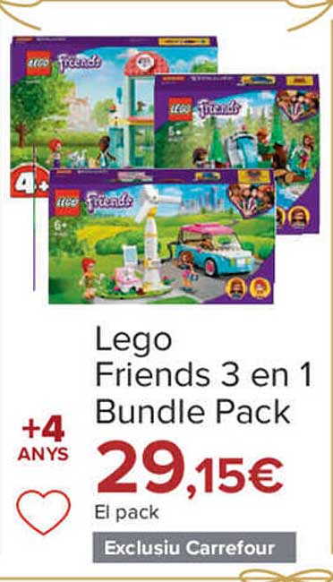 Carrefour Lego Friends 3 En 1 Bundle Pack