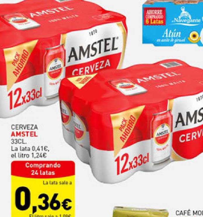 Hiperber Comprando 24 Latas Cerveza Amstel 33cl