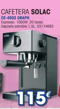 Oferta Cafetera Solac Ce-4502 Graph en Master Cadena