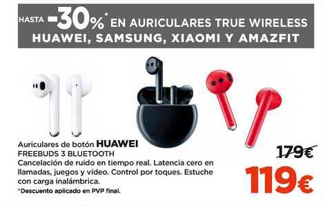 Oferta Auriculares De Bot n Huawei Freebuds 3 Bluetooth en El