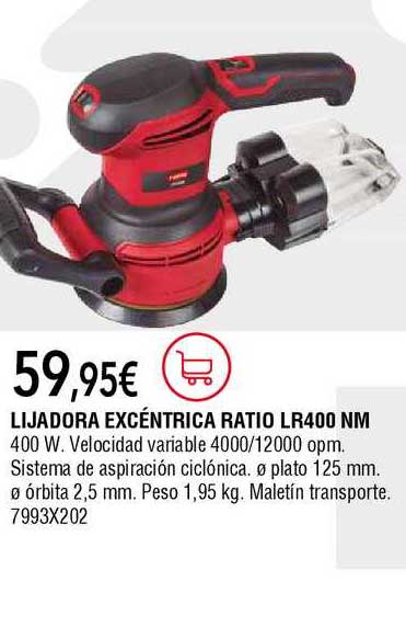 Lijadora excéntrica RATIO LR400NM  Ferreterías cerca de ti - Cadena88