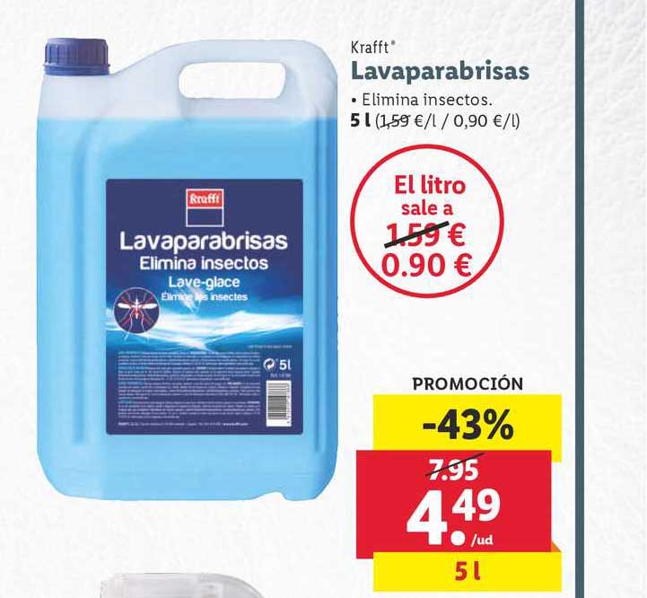 Promoción -43% Kraft Lavaparabrisas 5 L en LIDL
